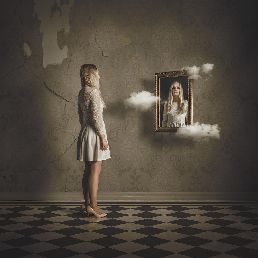 Conceptual Photograph - My Mirror Image by Petri Damstn