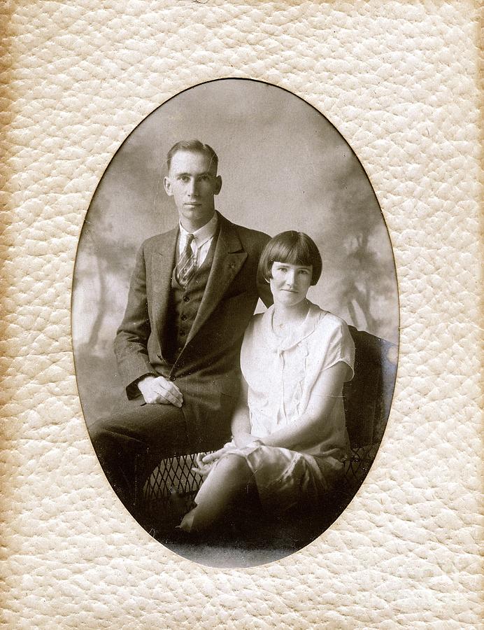 My Mom and Dad 1924 Photograph by Phyllis Kaltenbach