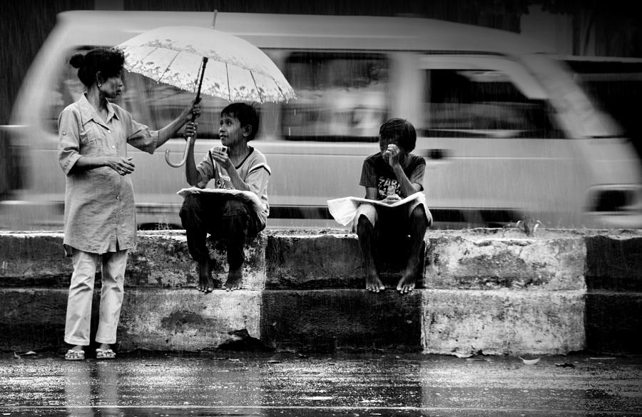 Umbrella Photograph - My Mom by Arfah Aksa