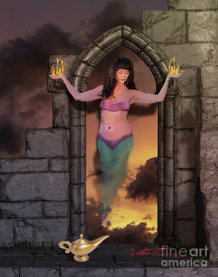 My Muse as a Genie by Dale Turner My Muse as a Genie by Dale Turner
