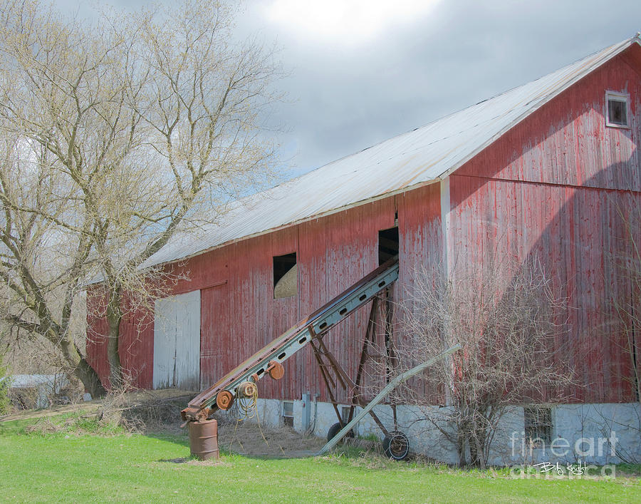 My Neighbors Big Red Barn Photograph by Billy Knight