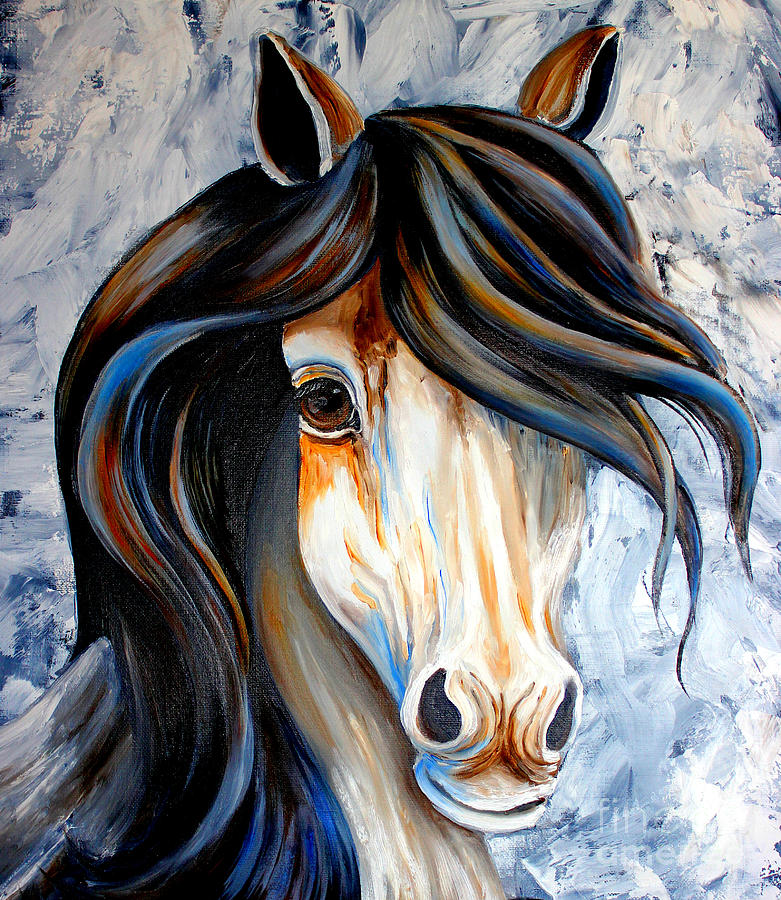 My Pony Painting by Pechez Sepehri