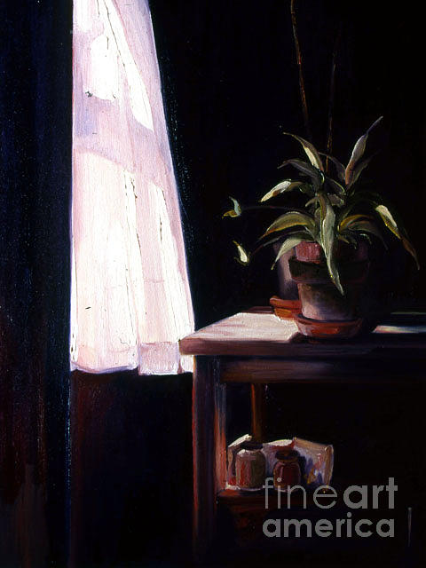 My Studio Window Painting by Frank Hoeffler