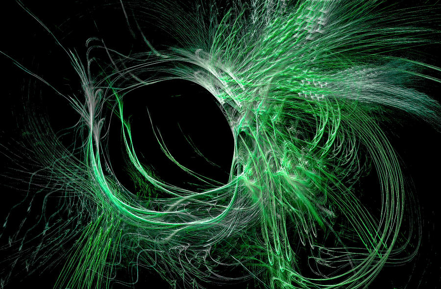 My Universe Abstract Green Digital Art by Don Northup
