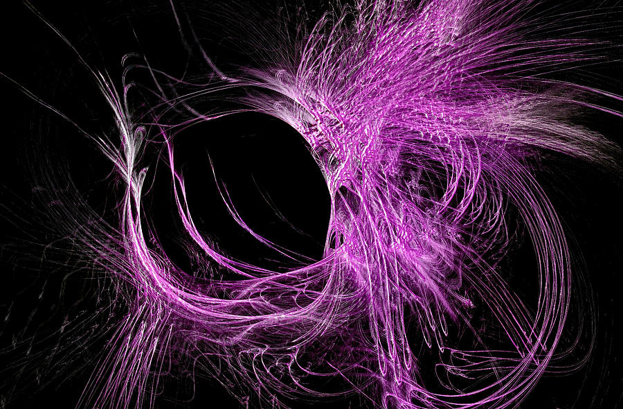 My Universe Abstract Pink Digital Art by Don Northup