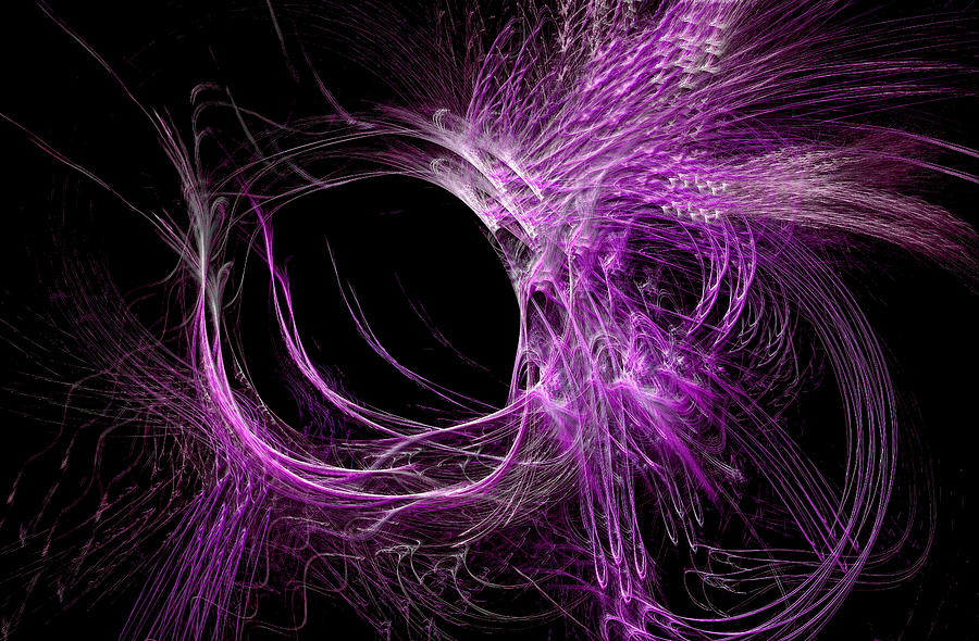 My Universe Abstract Purple Digital Art by Don Northup