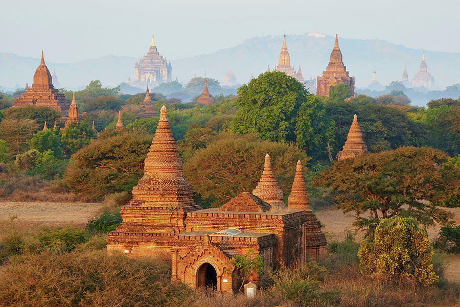 Myanmar, Burma, Bagan, Pagan Digital Art by Bruno Morandi - Fine Art ...