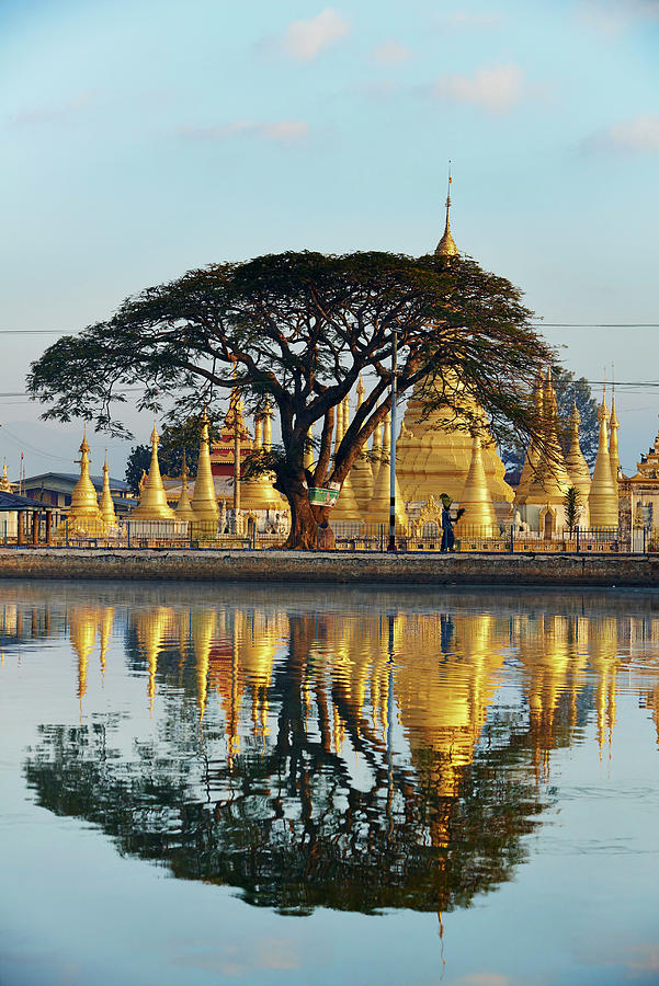 Myanmar, Burma, Kan Tau Monastery Digital Art by Bruno Morandi