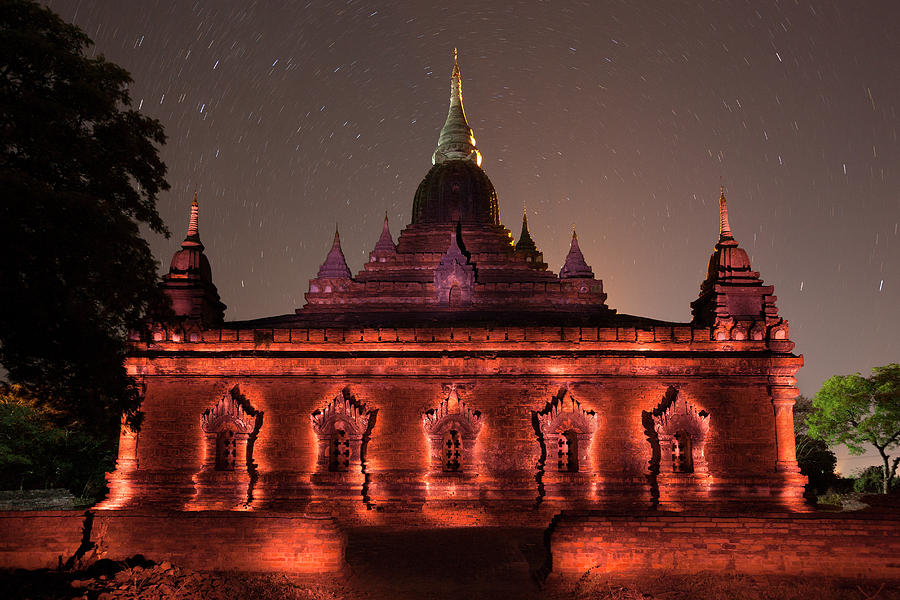 Myanmar, Mandalay, Bagan, Nagayon Temple, Southern Area Of Bagan Digital Art by Ivano Fusetti