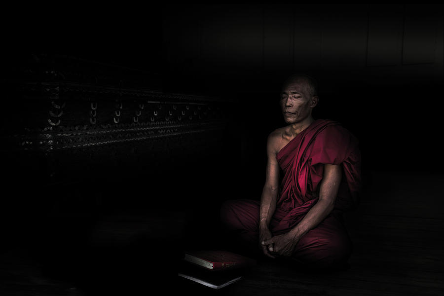 Myanmar Photograph - Myanmar - Meditation by Michael Jurek Myanmar Photograph - Myanmar - Meditation by Michael Jurek
