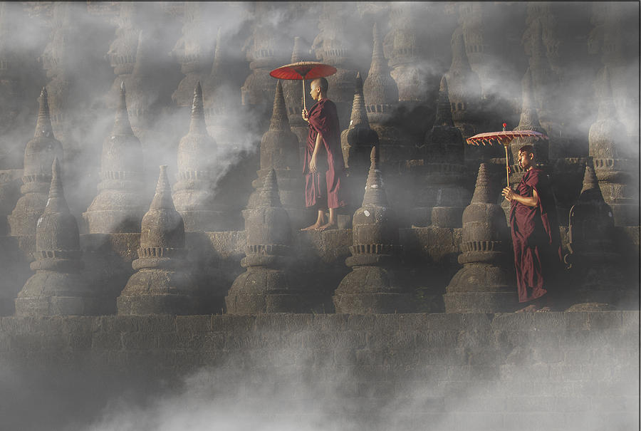 Temple Photograph - Myanmar Temple by Clas Gustafson Efiap