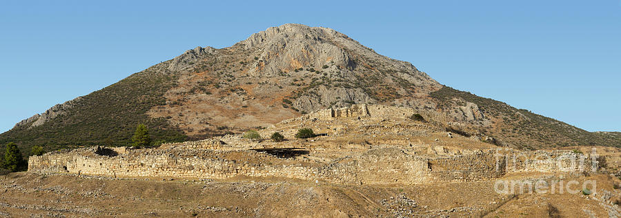 Greek Photograph - Mycenae Panorama by David Parker/science Photo Library