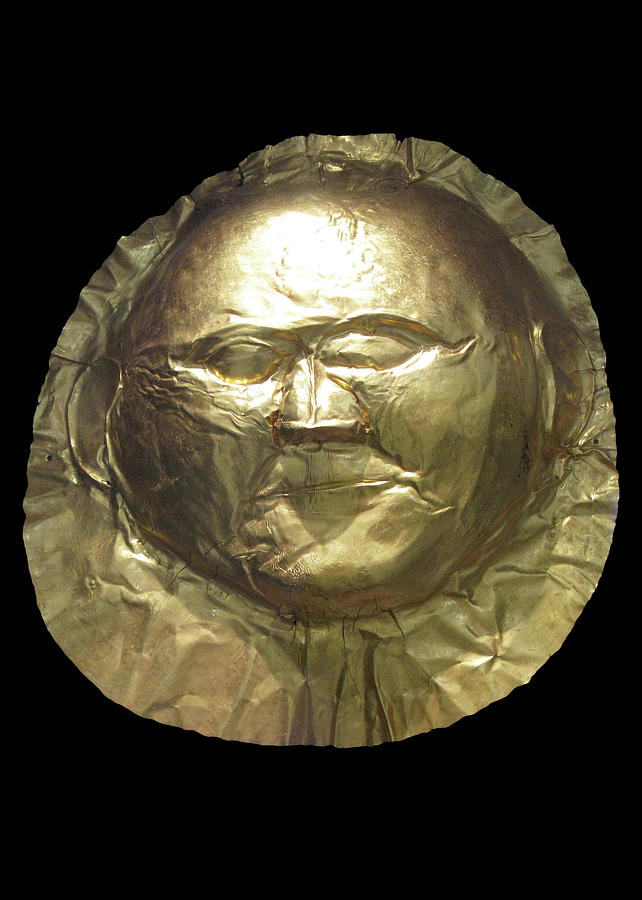 Mycenaean Death Mask Photograph