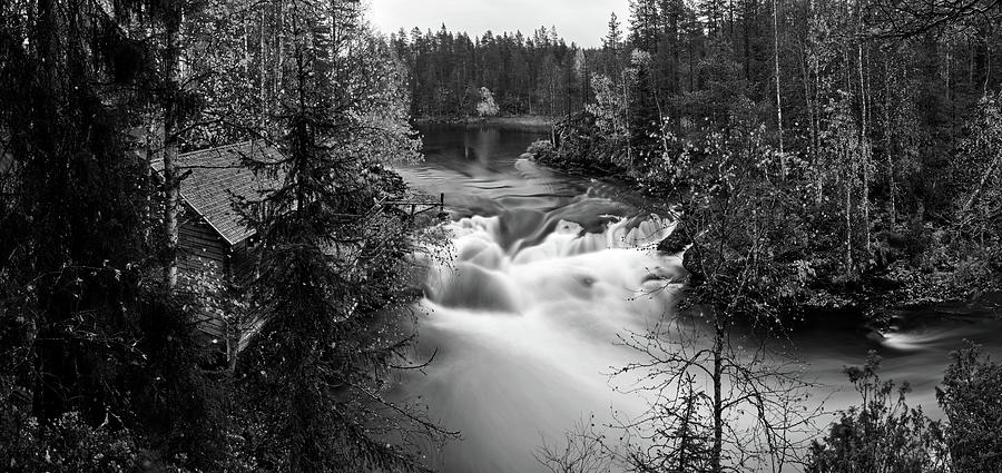 Myllykoski bw panorama Photograph by Jouko Lehto