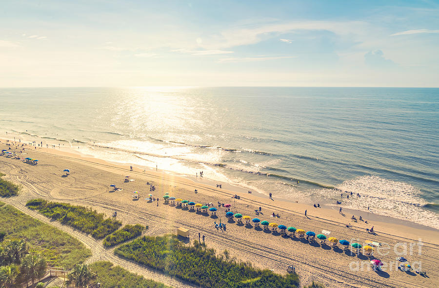 Beauty Photograph - Myrtle Beach South Carolina Aerial View by Tierneymj Beauty Photograph - Myrtle Beach South Carolina Aerial View by Tierneymj
