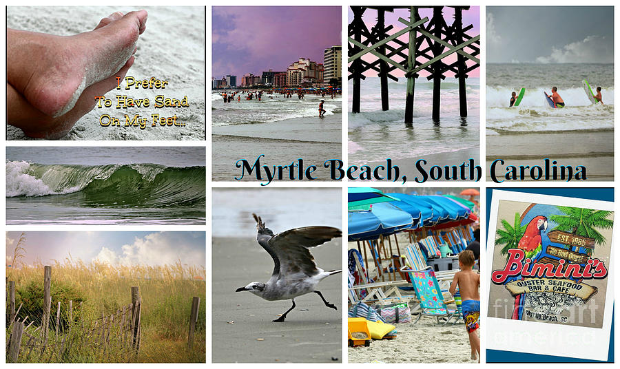 Myrtle Beach South Carolina Collage Photograph