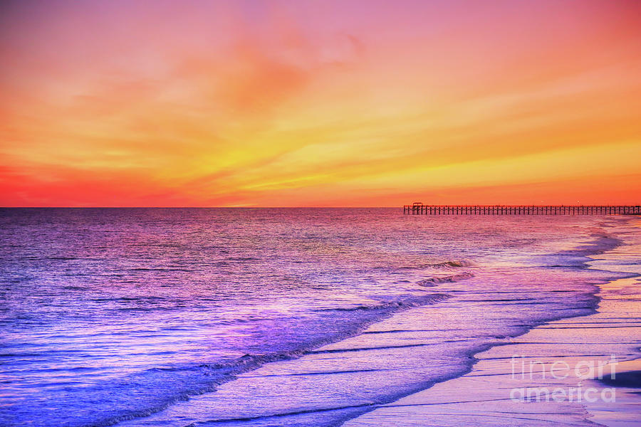 Myrtle Beach Sunset Digital Art by Randy Steele