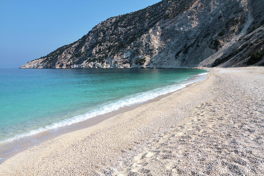 Myrtos Beach, Kefallonia, Ionian Photograph by Terryjlawrence