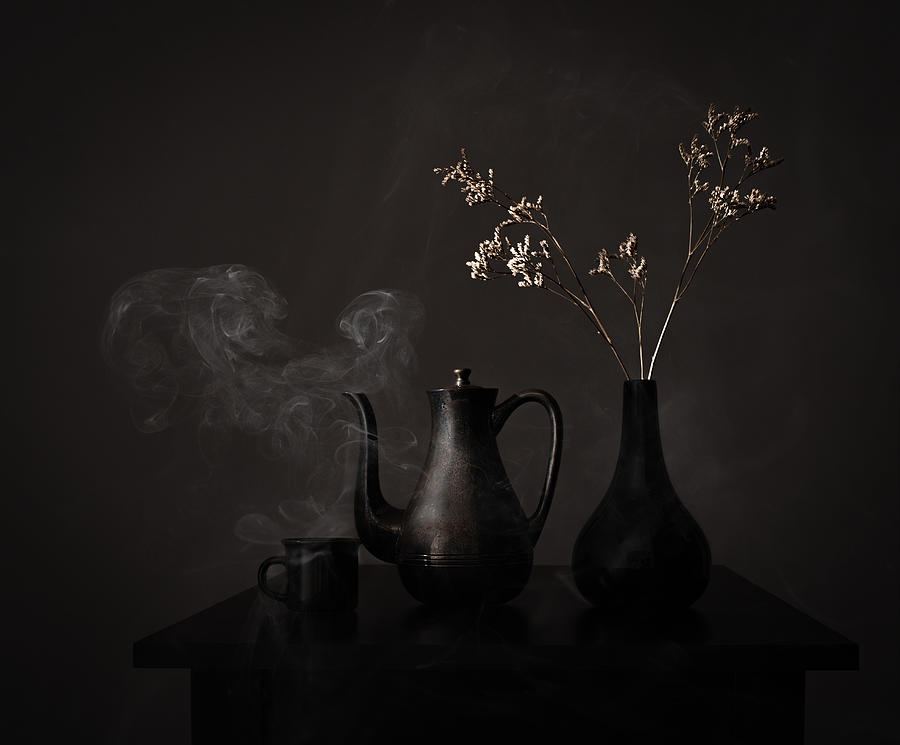 Coffee Photograph - Mysterious Breakfast by Margareth Perfoncio