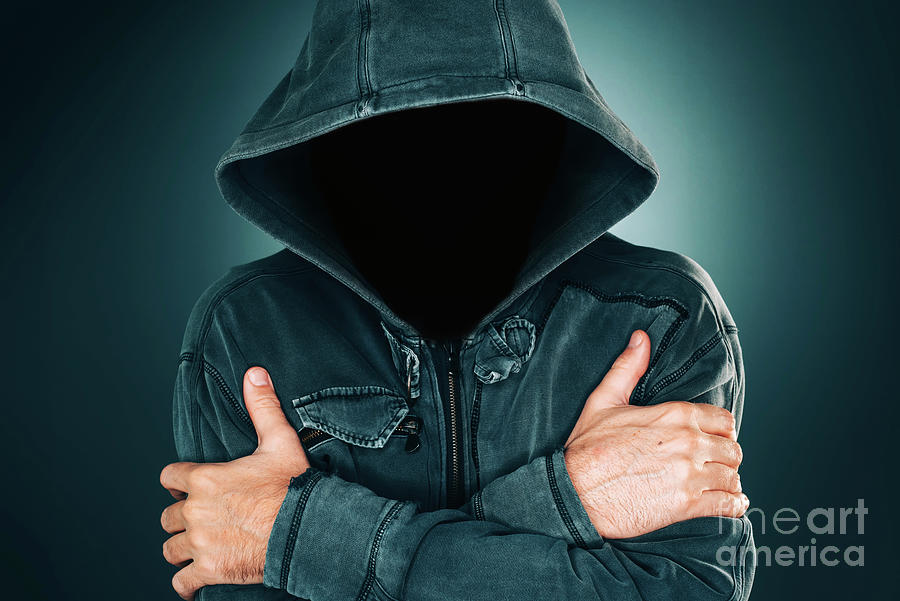 Mysterious Suspicious Faceless Man With Hoodie Photograph By Igor Stevanovicscience Photo Library 