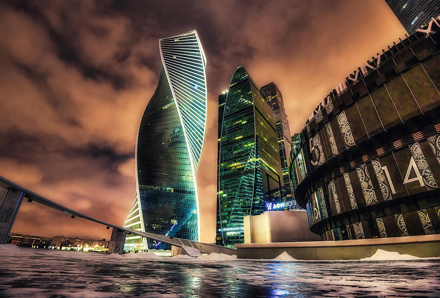 Skyscraper Photograph - Mystery In The City by Vasil Nanev