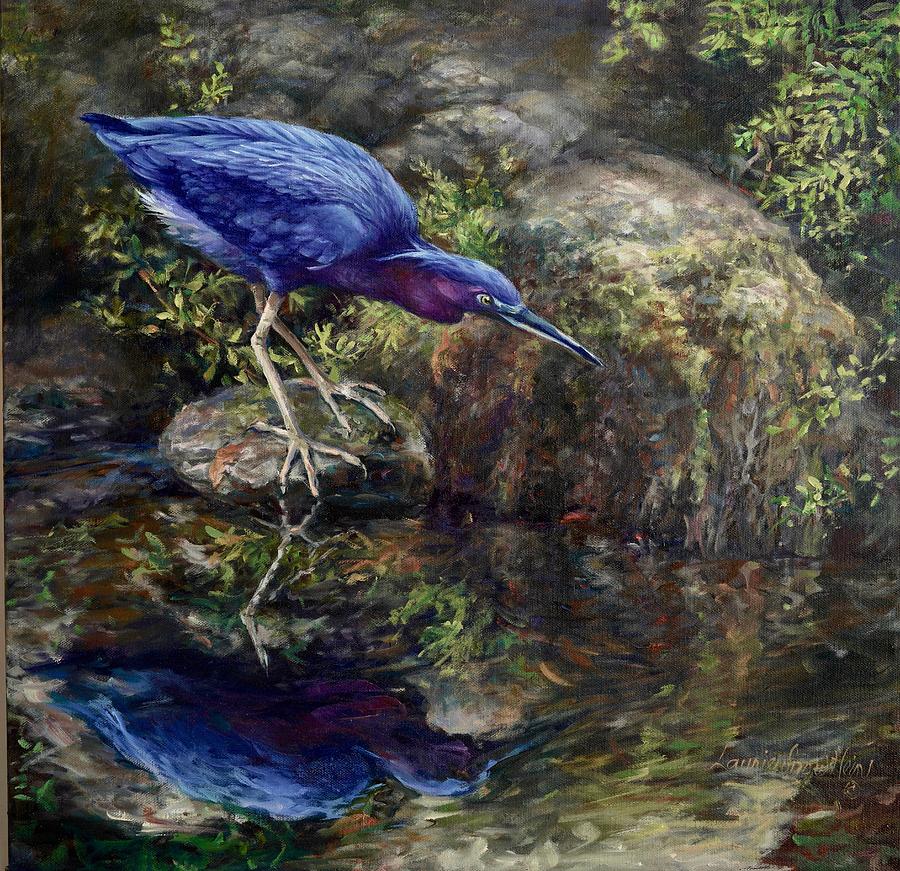 Bird Painting - Mystery  by Laurie Snow Hein