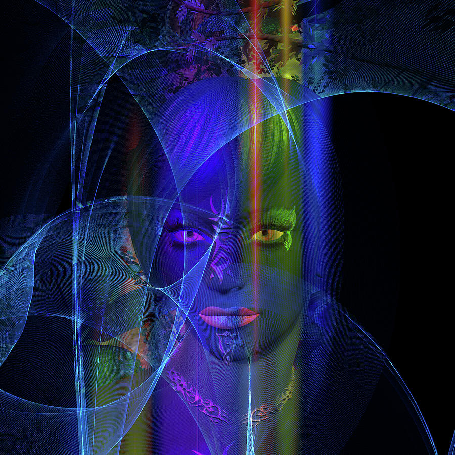Mystic Alien Woman Digital Art by Judi Suni Hall