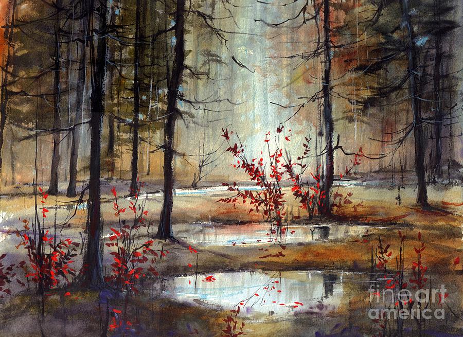 Wild Painting - Mystic Forest by Suzann Sines Wild Painting - Mystic Forest by Suzann Sines