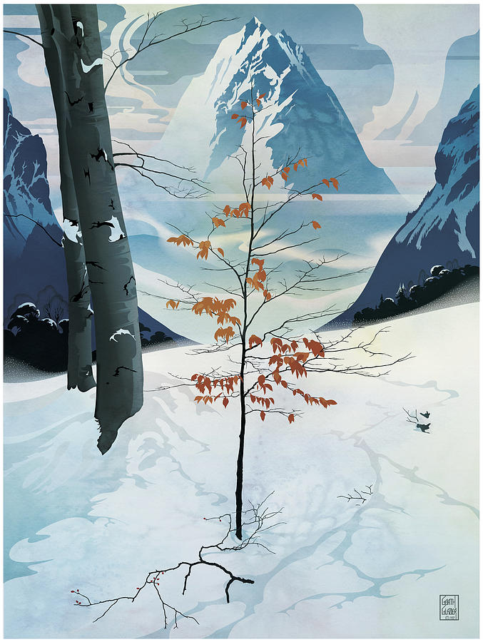 Mystic Mountain Christmas Digital Art by Garth Glazier