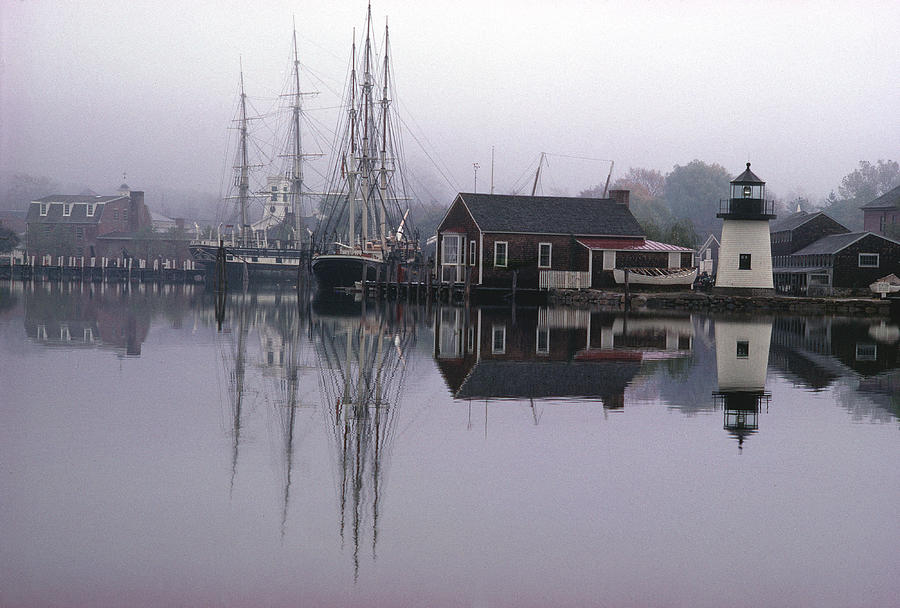 Fall Photograph - Mystic Seaport Museum by Alfred Eisenstaedt