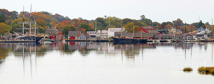 Mystic Seaport Panorama2 Photograph by Jack Schultz