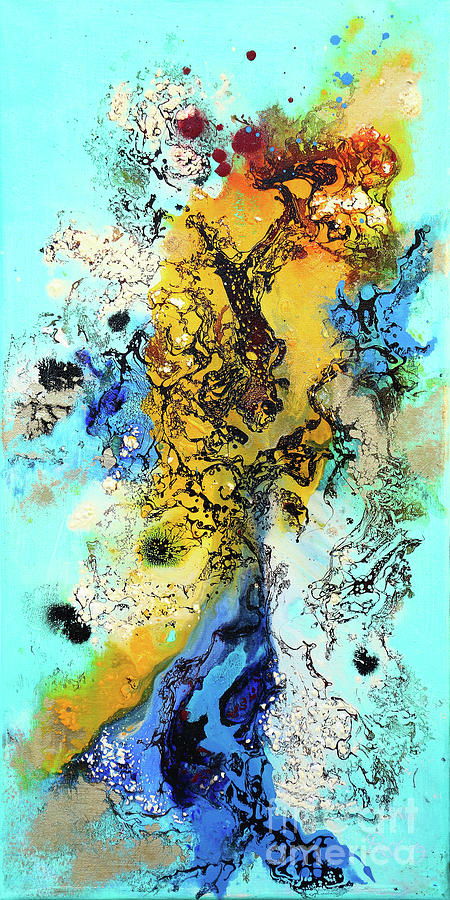 Abstract Painting - Mystic Tree by Jutta Maria Pusl