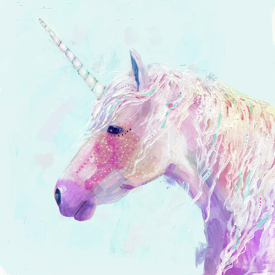 Mystic Unicorn II Painting by Victoria Borges