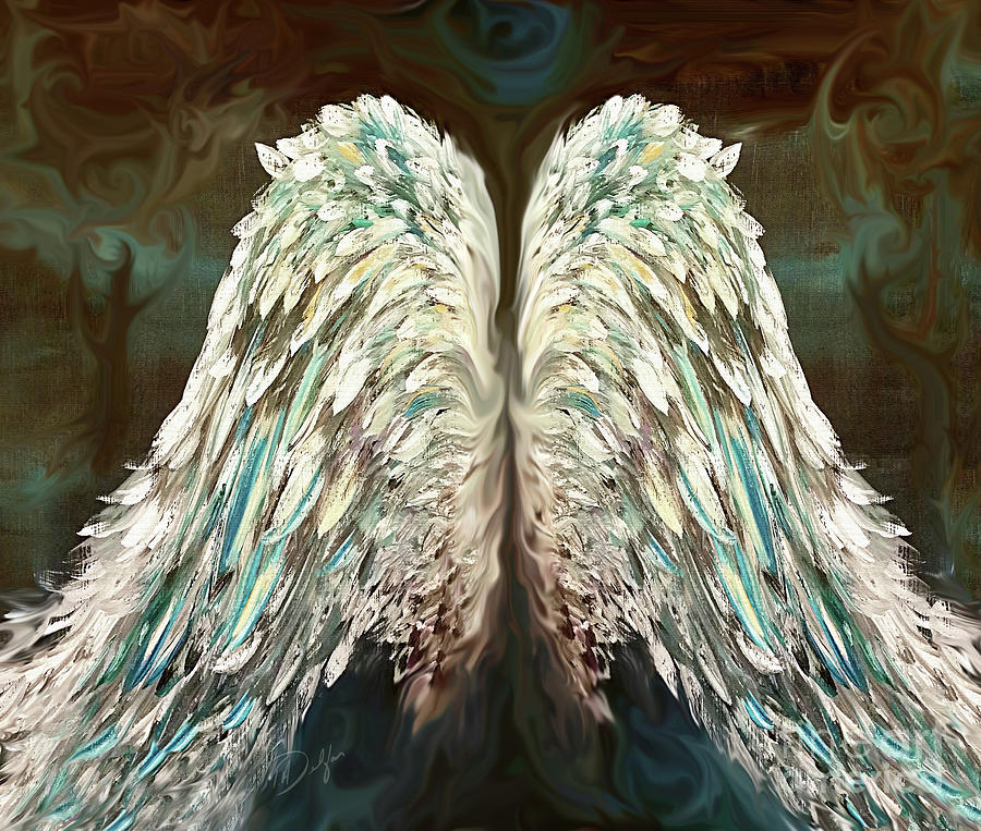 Bird Painting - Mystic Wings by Tracy Delfar