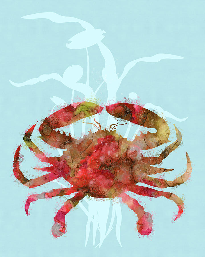 Mystical Crab Digital Art By Tina Lavoie Fine Art America