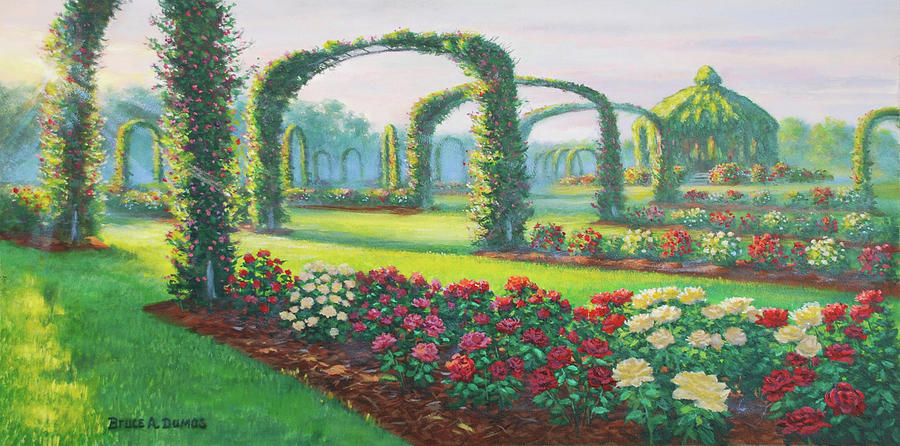 Garden Painting - Mystical Garden by Bruce Dumas