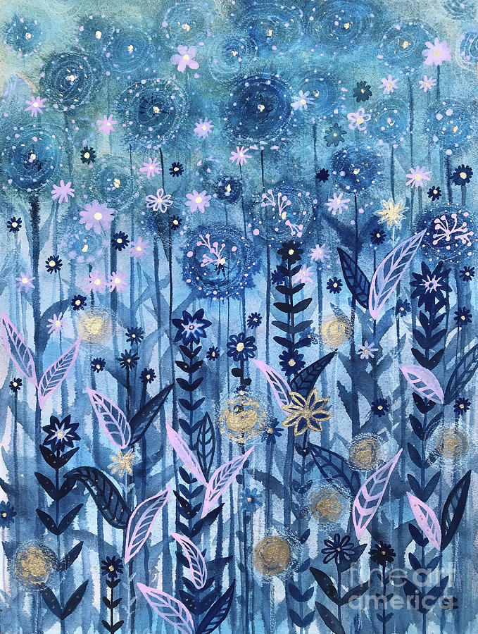 Mystical Garden Painting by Zaira Dzhaubaeva