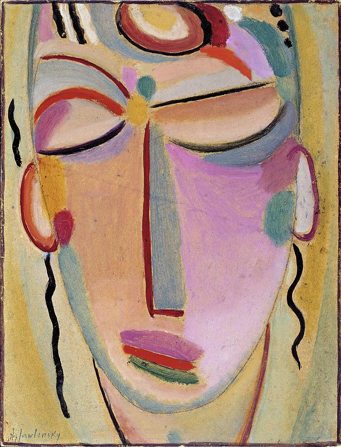 Mystical Head, Meditation Painting by Alexej Von Jawlensky | Fine Art ...