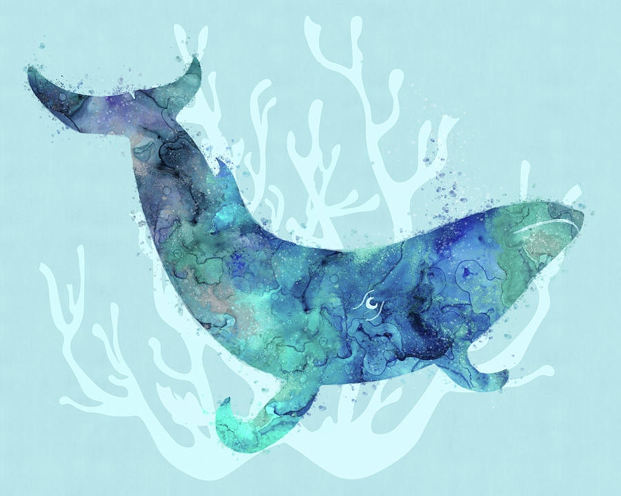 Mystical Whale Digital Art by Tina Lavoie - Pixels