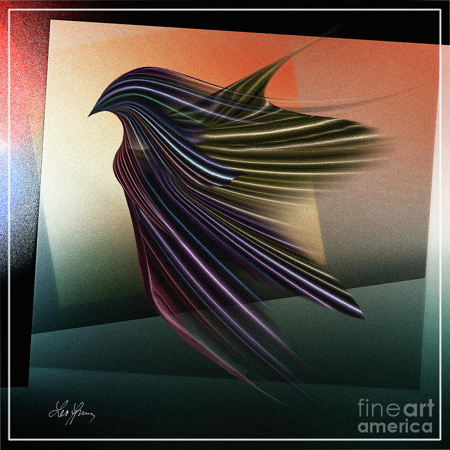 Mythical Bird Digital Art by Leo Symon