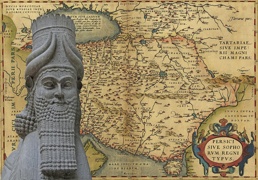 Mythical man-beast of Assyria,  Photograph by Steve Estvanik