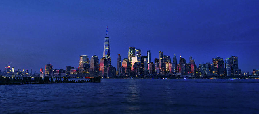N Y C Skyline - Empire State to Lower Manhattan by Allen Beatty N Y C Skyline - Empire State to Lower Manhattan by Allen Beatty