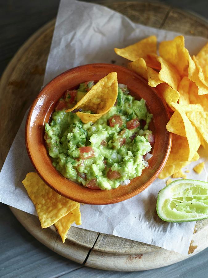 Nachos And Guacamole Photograph by Oliver Brachat