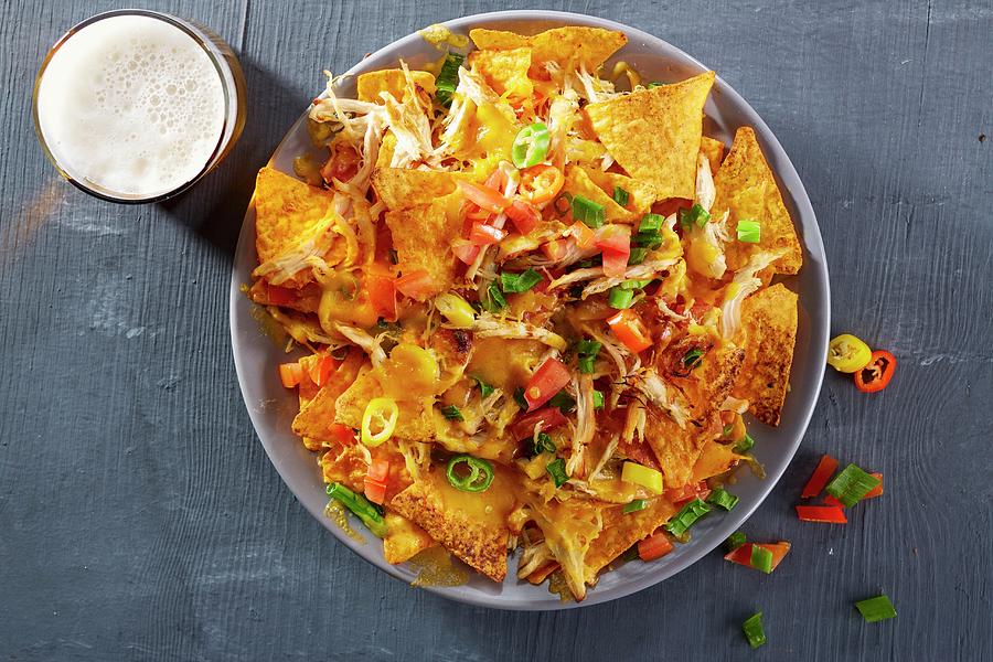 Nachos With Chillies And Cheese mexico Photograph by Frank Weymann