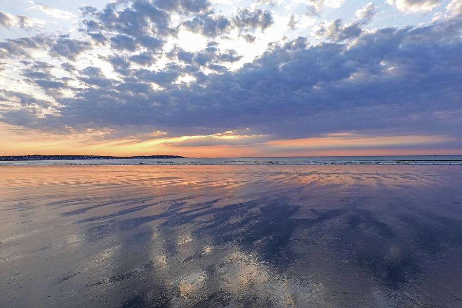 Nahant Beach Sunrise Reflection Nahant MA Photograph by Toby McGuire