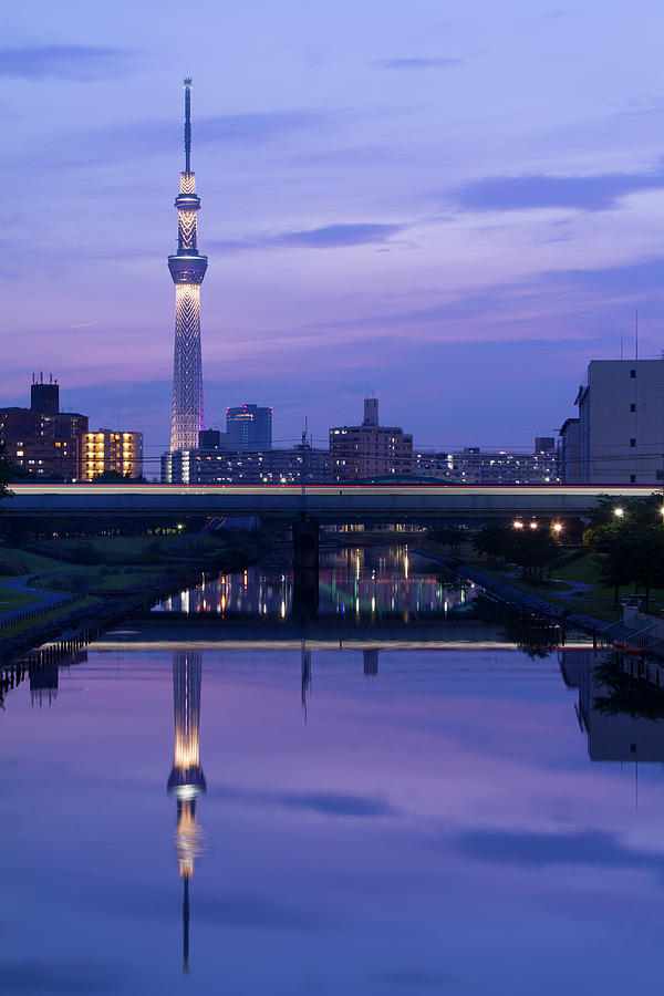 Nakagawa River With Tokyo Skytree Photograph by Uzusio - Fine Art America