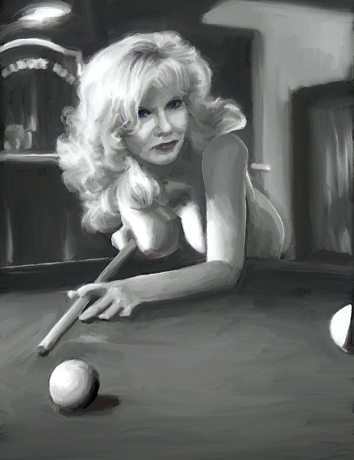 Naked Billiards Painting by Shelby