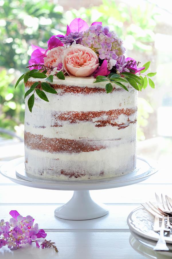 Naked Cake Photograph by Louise Hammond
