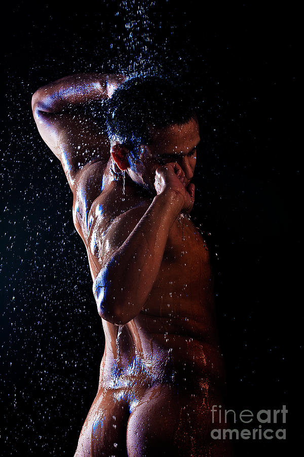 Naked Man In Shower Photograph by Soumen Nath Photography
