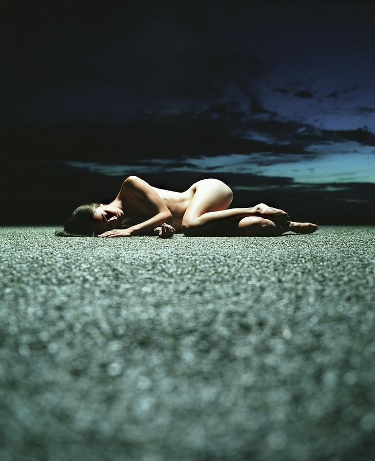 Naked Woman Sleeping On Gravel Photograph by Matthias Clamer Naked Woman Sleeping On Gravel Photograph by Matthias Clamer